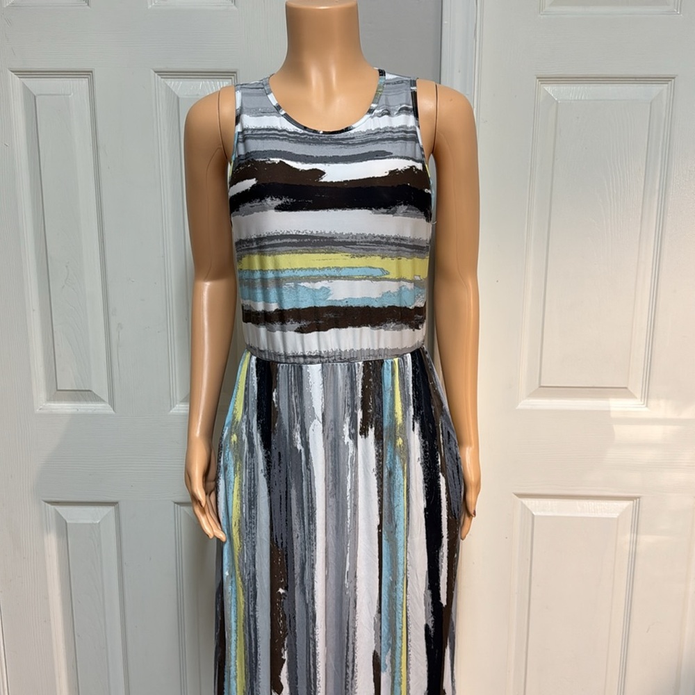 Loges Multicolor Patterned Fabric Mixi Dress - image 7